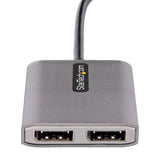 STARTECH USB-C to Dual Displayport 1.4 Adapter | USB Type-C Muliti-Monitor MST Hub | Dual 5K 60Hz DP Laptop Display Extender | Splitter | HDR | Extra-Long Built-In Cable | Windows Only (MST14CD122DP) (MST14CD122DP)