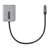 STARTECH USB-C to Dual HDMI MST HUB - Dual HDMI 4K 60Hz - USB Type C Multi Monitor Adapter for Laptop w| 1ft|30cm cable - DP 1.4 Multi-Stream Transport Hub - USB-C to HDMI Splitter (MST14CD122HD) (MST14CD122HD)