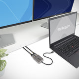 STARTECH USB-C to Dual HDMI MST HUB - Dual HDMI 4K 60Hz - USB Type C Multi Monitor Adapter for Laptop w| 1ft|30cm cable - DP 1.4 Multi-Stream Transport Hub - USB-C to HDMI Splitter (MST14CD122HD) (MST14CD122HD)