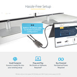 STARTECH USB-C to Dual HDMI MST HUB - Dual HDMI 4K 60Hz - USB Type C Multi Monitor Adapter for Laptop w| 1ft|30cm cable - DP 1.4 Multi-Stream Transport Hub - USB-C to HDMI Splitter (MST14CD122HD) (MST14CD122HD)