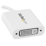 STARTECH USB C to DVI Adapter - White - 1920x1200 - USB Type C Video Converter for Your DVI D Display | Monitor | Projector (CDP2DVIW) (CDP2DVIW)