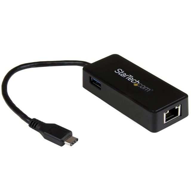 STARTECH USB-C to Ethernet Gigabit Adapter - Thunderbolt 3 Compatible - USB Type C Network Adapter - USB C Ethernet Adapter (US1GC301AU)