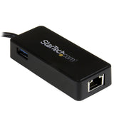 STARTECH USB-C to Ethernet Gigabit Adapter - Thunderbolt 3 Compatible - USB Type C Network Adapter - USB C Ethernet Adapter (US1GC301AU)