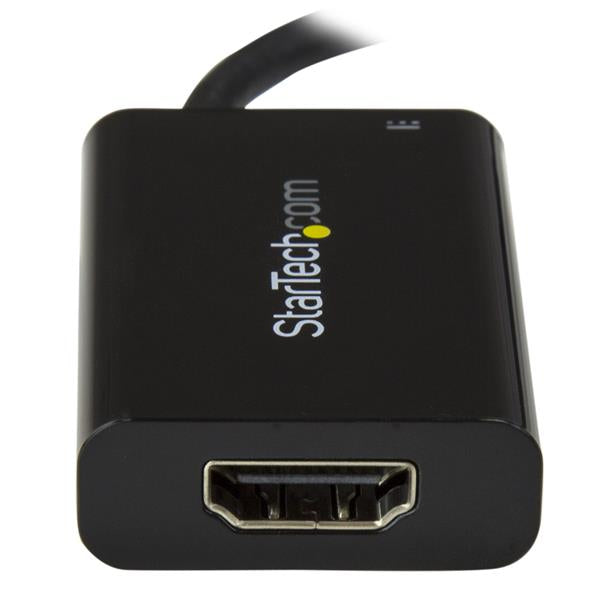 STARTECH USB C to HDMI 2.0 Adapter with Power Delivery - 4K 60Hz USB Type-C to HDMI Display Video Converter - 60W PD Pass-Through Charging Port - Thunderbolt 3 Compatible - Black (CDP2HDUCP) (CDP2HDUCP)