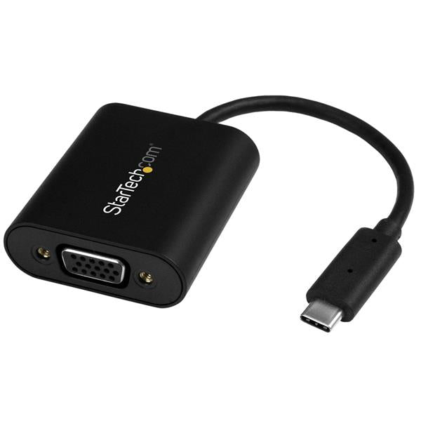 STARTECH USB-C to HDMI Adapter - With Stay Awake - Presentation Mode - USB C Adapter - USB-C to VGA Projector Adapter (CDP2VGASA)