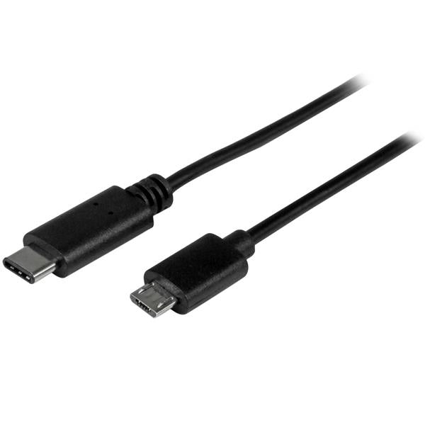 STARTECH USB C to Micro USB Cable - 0.5m - M|M - Thunderbolt 3 Compatible - Micro USB Cord -USB Type C to Micro USB Cable (USB2CUB50CM)