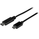 STARTECH USB C to Micro USB Cable - 0.5m - M|M - Thunderbolt 3 Compatible - Micro USB Cord -USB Type C to Micro USB Cable (USB2CUB50CM)