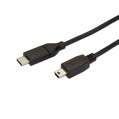 STARTECH USB C to Mini USB Cable - 6 ft | 2m - M|M - USB 2.0 - Mini USB Cord - USB C to Mini B Cable - USB Type C to Mini USB (USB2CMB2M)