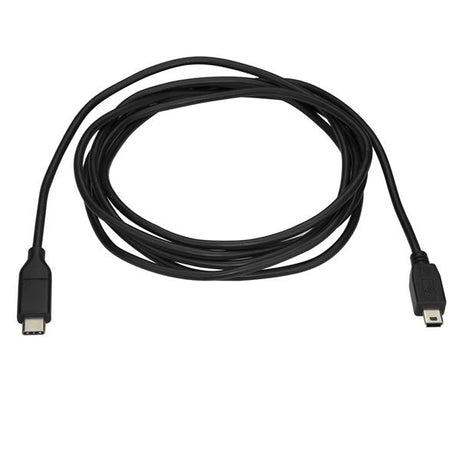 STARTECH USB C to Mini USB Cable - 6 ft | 2m - M|M - USB 2.0 - Mini USB Cord - USB C to Mini B Cable - USB Type C to Mini USB (USB2CMB2M)