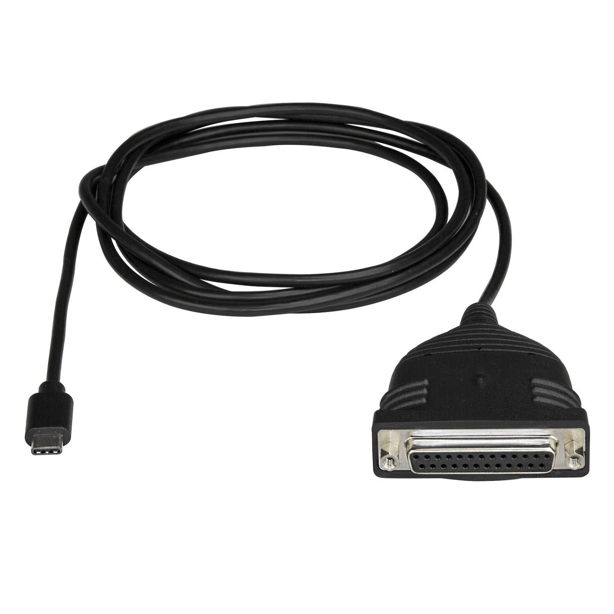 STARTECH USB C to Parallel Printer Cable - DB25 Female Port for IEEE1284 Printers - Bus Powered - Printer Cable Adapter - USB to DB25 (ICUSBCPLLD25)