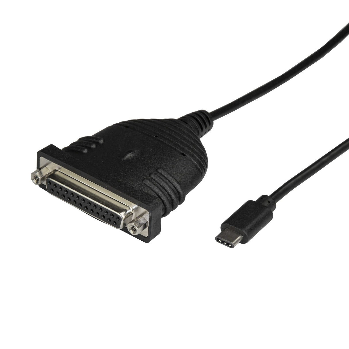 STARTECH USB C to Parallel Printer Cable - DB25 Female Port for IEEE1284 Printers - Bus Powered - Printer Cable Adapter - USB to DB25 (ICUSBCPLLD25)