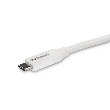 STARTECH USB C to USB C Cable - 13 ft | 4m - 5A PD - M|M - White - USB 2.0 - USB-IF Certified - USB Type C Cable - USB C Charging Cable (USB2C5C4MW)