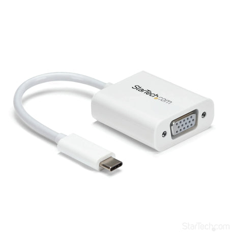 STARTECH USB-C to VGA Adapter - White - 1080p