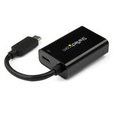 STARTECH USB C to VGA Adapter with Power Delivery - 1080p USB Type-C to VGA Monitor Video Converter w| Charging - 60W PD Pass-Through - Thunderbolt 3 Compatible - Black (CDP2VGAUCP) (CDP2VGAUCP)