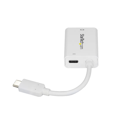 STARTECH USB C to VGA Adapter with Power Delivery - 1080p USB Type-C to VGA Monitor Video Converter w| Charging - 60W PD Pass-Through - Thunderbolt 3 Compatible - White (CDP2VGAUCPW) (CDP2VGAUCPW)