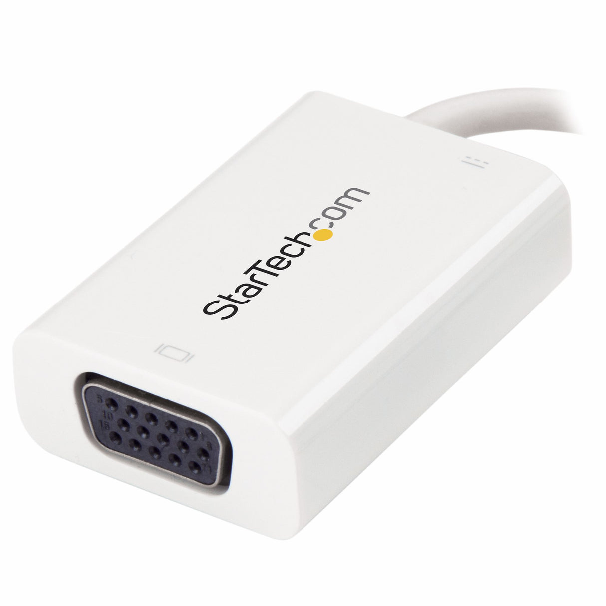 STARTECH USB C to VGA Adapter with Power Delivery - 1080p USB Type-C to VGA Monitor Video Converter w| Charging - 60W PD Pass-Through - Thunderbolt 3 Compatible - White (CDP2VGAUCPW) (CDP2VGAUCPW)