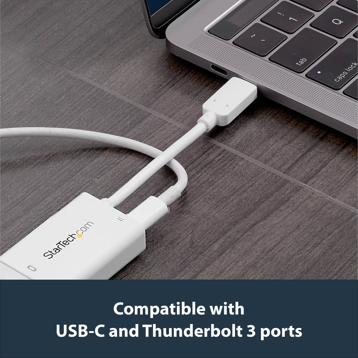 STARTECH USB C to VGA Adapter with Power Delivery - 1080p USB Type-C to VGA Monitor Video Converter w| Charging - 60W PD Pass-Through - Thunderbolt 3 Compatible - White (CDP2VGAUCPW) (CDP2VGAUCPW)