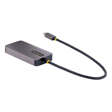 STARTECH USB C Video Adapter | USB C to HDMI DVI VGA Adapter | Up to 4K 60Hz | Aluminum | Multiport Video Display Adapter | Thunderbolt 3|4 Compatible | USB Type C Travel Adapter (118-USBC-HDMI-VGADVI) (118-USBC-HDMI-VGADVI)
