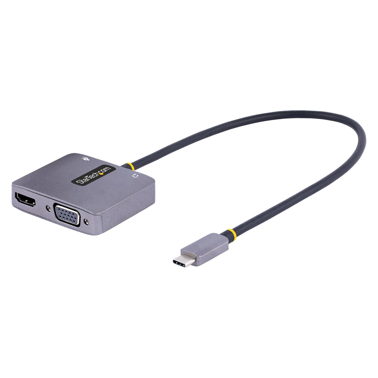 STARTECH USB C Video Adapter | USB C to HDMI VGA Multiport Adapter | 3.5mm Audio | 4K 60Hz HDR | 100W PD Pass-Through | Thunderbolt 3|4 Compatible - USB C Display Travel Adapter (122-USBC-HDMI-4K-VGA) (122-USBC-HDMI-4K-VGA)