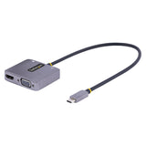 STARTECH USB C Video Adapter | USB C to HDMI VGA Multiport Adapter | 3.5mm Audio | 4K 60Hz HDR | 100W PD Pass-Through | Thunderbolt 3|4 Compatible - USB C Display Travel Adapter (122-USBC-HDMI-4K-VGA) (122-USBC-HDMI-4K-VGA)
