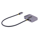 STARTECH USB C Video Adapter | USB C to HDMI VGA Multiport Adapter | 3.5mm Audio | 4K 60Hz HDR | 100W PD Pass-Through | Thunderbolt 3|4 Compatible - USB C Display Travel Adapter (122-USBC-HDMI-4K-VGA) (122-USBC-HDMI-4K-VGA)