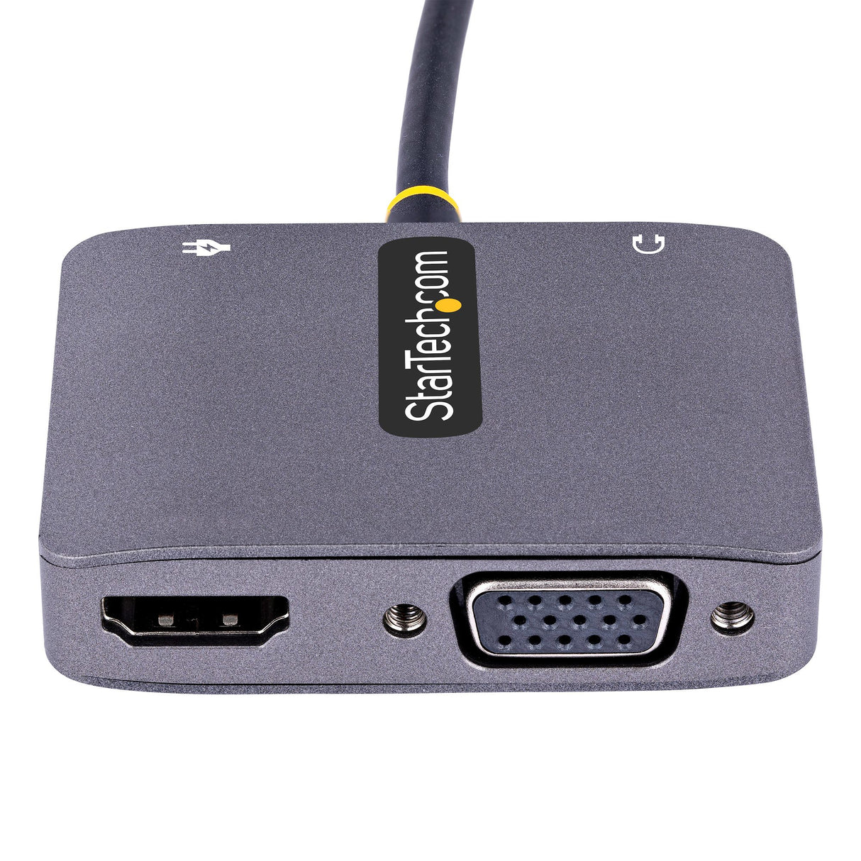 STARTECH USB C Video Adapter | USB C to HDMI VGA Multiport Adapter | 3.5mm Audio | 4K 60Hz HDR | 100W PD Pass-Through | Thunderbolt 3|4 Compatible - USB C Display Travel Adapter (122-USBC-HDMI-4K-VGA) (122-USBC-HDMI-4K-VGA)
