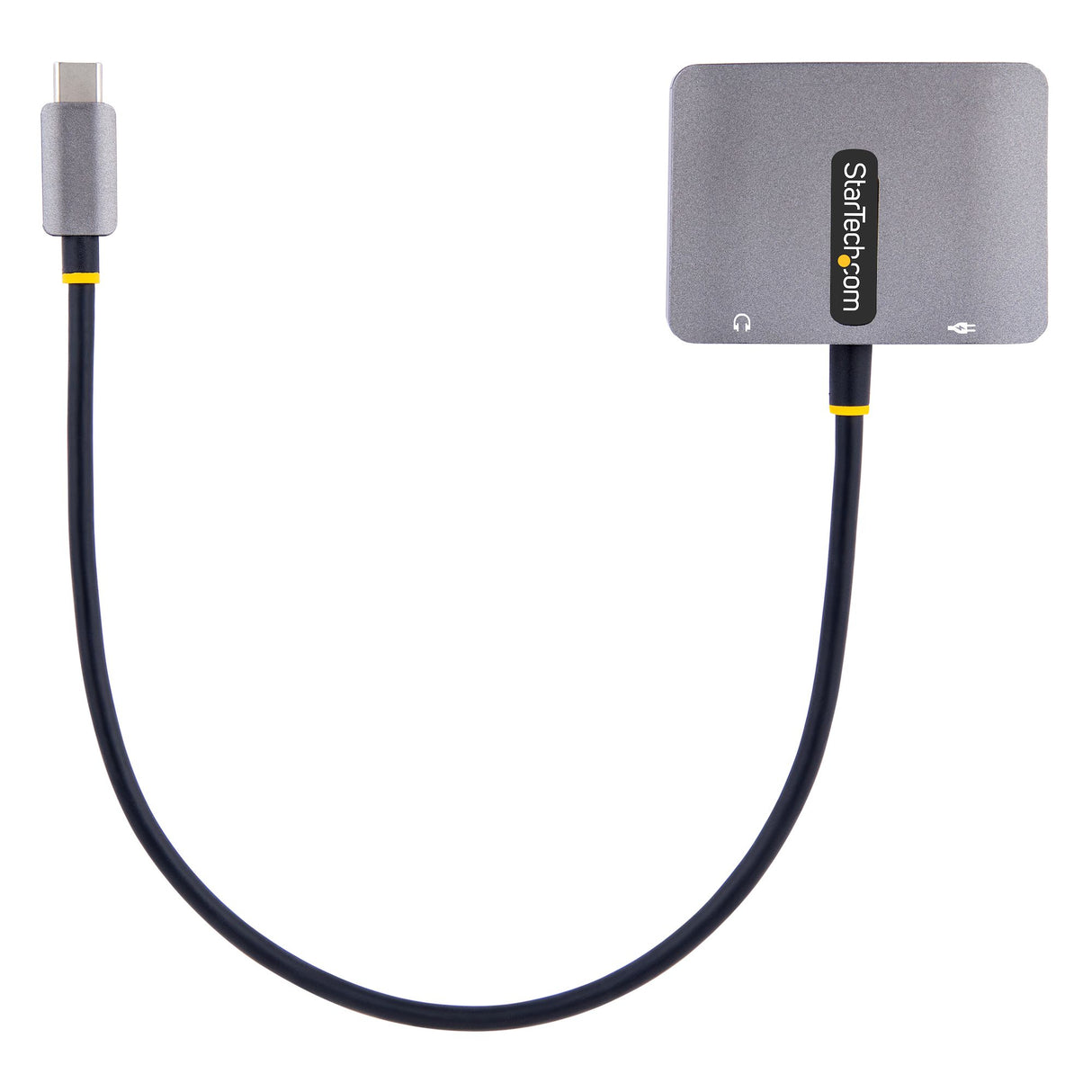 STARTECH USB C Video Adapter | USB C to HDMI VGA Multiport Adapter | 3.5mm Audio | 4K 60Hz HDR | 100W PD Pass-Through | Thunderbolt 3|4 Compatible - USB C Display Travel Adapter (122-USBC-HDMI-4K-VGA) (122-USBC-HDMI-4K-VGA)