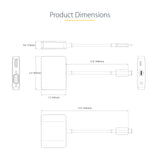 STARTECH USB C Video Adapter | USB C to HDMI VGA Multiport Adapter | 3.5mm Audio | 4K 60Hz HDR | 100W PD Pass-Through | Thunderbolt 3|4 Compatible - USB C Display Travel Adapter (122-USBC-HDMI-4K-VGA) (122-USBC-HDMI-4K-VGA)