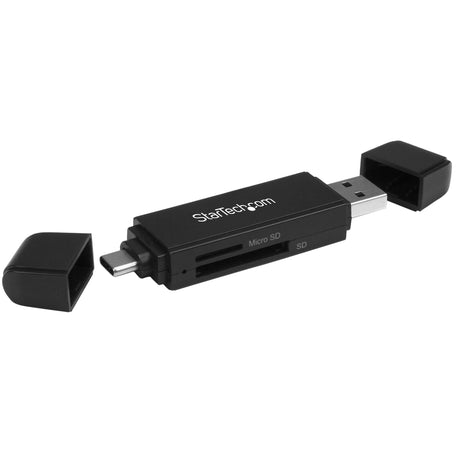 STARTECH USB Memory Card Reader - USB 3.0 SD Card Reader - Compact - 5Gbps - USB Card Reader - MicroSD USB Adapter (SDMSDRWU3AC)