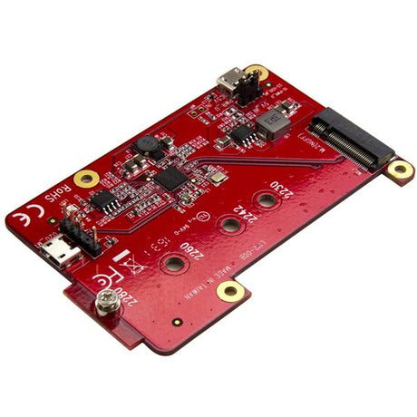 STARTECH USB to M.2 SATA Converter for Raspberry Pi and Development Boards - M.2 NGFF SATA SSD Adapter (PIB2M21)