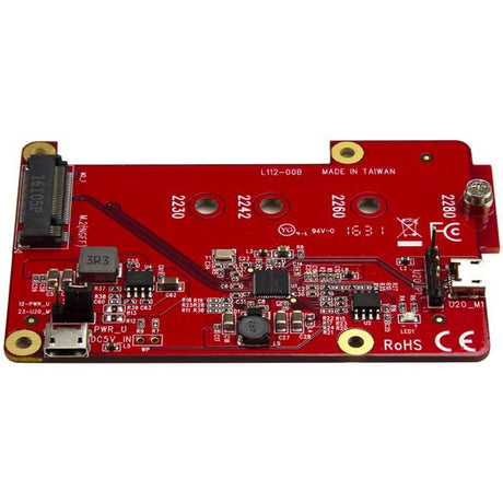 STARTECH USB to M.2 SATA Converter for Raspberry Pi and Development Boards - M.2 NGFF SATA SSD Adapter (PIB2M21)
