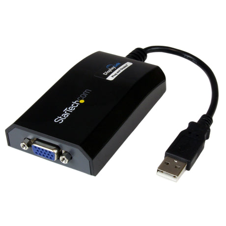 STARTECH USB to VGA Adapter - 1920x1200 - External Video & Graphics Card - Dual Monitor Display Adapter - Supports Mac & Windows (USB2VGAPRO2) (USB2VGAPRO2)