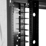 STARTECH Vertical 0U Server Rack Cable Management w| D-Ring Hooks - 20U Network Rack Cord Manager Panel - 2.8ft Wire Organizer (CMVER20UD) (CMVER20UD)