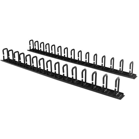 STARTECH Vertical 0U Server Rack Cable Management w| D-Ring Hooks - 40U Network Rack Cord Manager Panels - 2x 3ft Wire Organizers (CMVER40UD) (CMVER40UD)