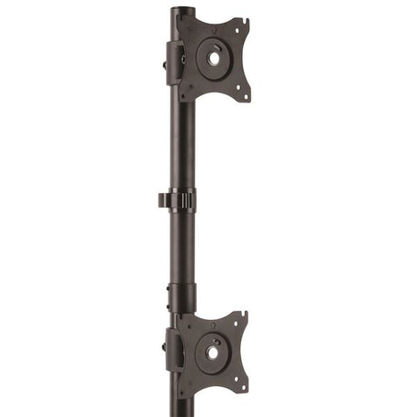 STARTECH Vertical Dual Monitor Stand - Heavy Duty Steel - Monitors up to 27” - Vesa Monitor - Computer Monitor Stand (ARMBARDUOV) (ARMBARDUOV)