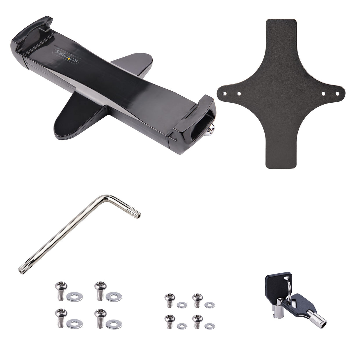 STARTECH VESA Mount Adapter for Tablets 7.9 to 12.5in - Up to 2kg (4.4lb) - 75x75|100x100 VESA Patterns - Universal Anti-Theft Tablet VESA Mount Clamp - Secure Tablet Mount (TABLET-VESA-ADAPTER) (TABLET-VESA-ADAPTER)