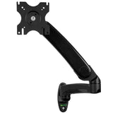 STARTECH Wall Mount Monitor Arm - Gas-Spring - Full Motion Articulating - Monitors up to 30” - VESA Mount - TV Wall Mount (ARMPIVWALL) (ARMPIVWALL)