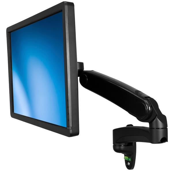 STARTECH Wall Mount Monitor Arm - Gas-Spring - Full Motion Articulating - Monitors up to 30” - VESA Mount - TV Wall Mount (ARMPIVWALL) (ARMPIVWALL)