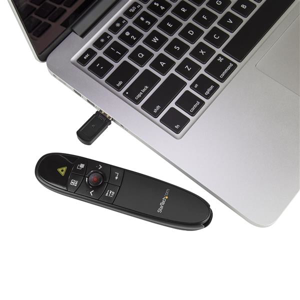STARTECH Wireless Presentation Remote with Red Laser Pointer - 90 ft. - PowerPoint Presentation Clicker for Mac & Windows (PRESREMOTE) (PRESREMOTE)