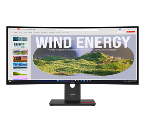LENOVO ThinkVision T34WD-40 34" 120Hz WQHD Monitor 1500R Curve 4K