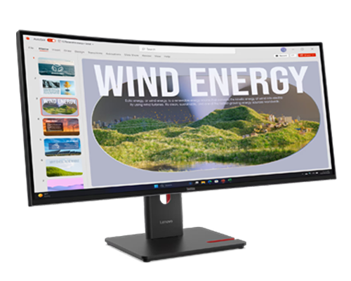 LENOVO ThinkVision T34WD-40 34" 120Hz WQHD Monitor 1500R Curve 4K