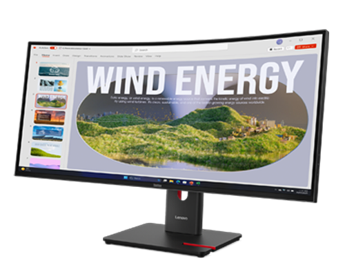LENOVO ThinkVision T34WD-40 34" 120Hz WQHD Monitor 1500R Curve 4K