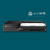 TP-LINK 1 RJ-45 10|100 Mbps | 2 × USB 2.0 | SATA Up to 10 TB | 1U Chassis | 246.2 x 148.2 x 42.6 mm | 578.5 g (VIGI NVR1008H)