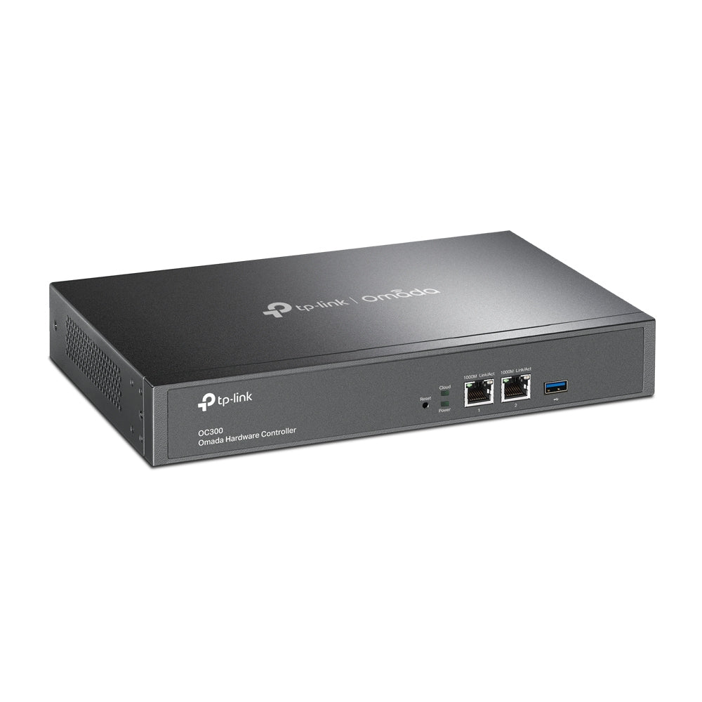 TP-LINK 10|100|1000 Mbps | Ethernet Ports | USB 3.0 | Omada App | Cloud Access | CE | FCC | RoHS | Black (OC300)