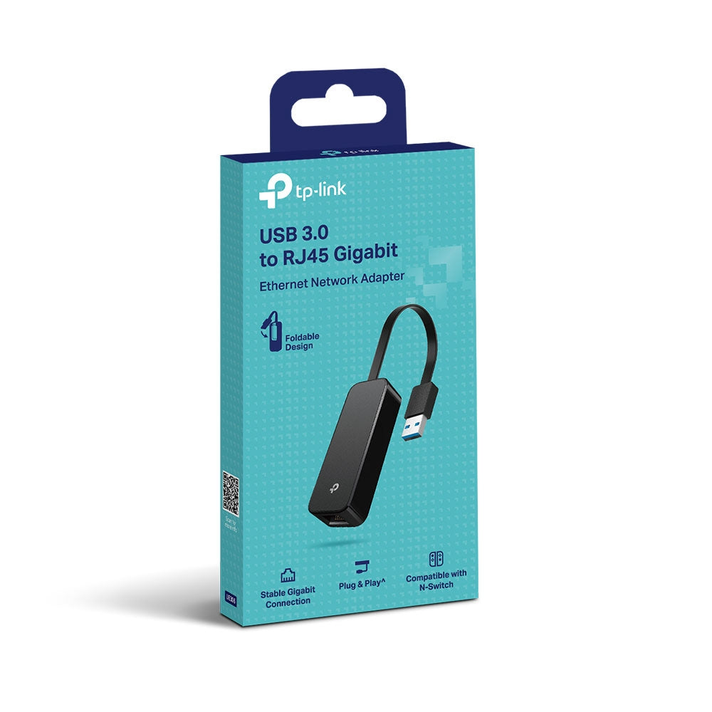 TP-LINK 10|100|1000Mbps RJ45 | USB 3.0 Port | AX88179 | Black (UE306)