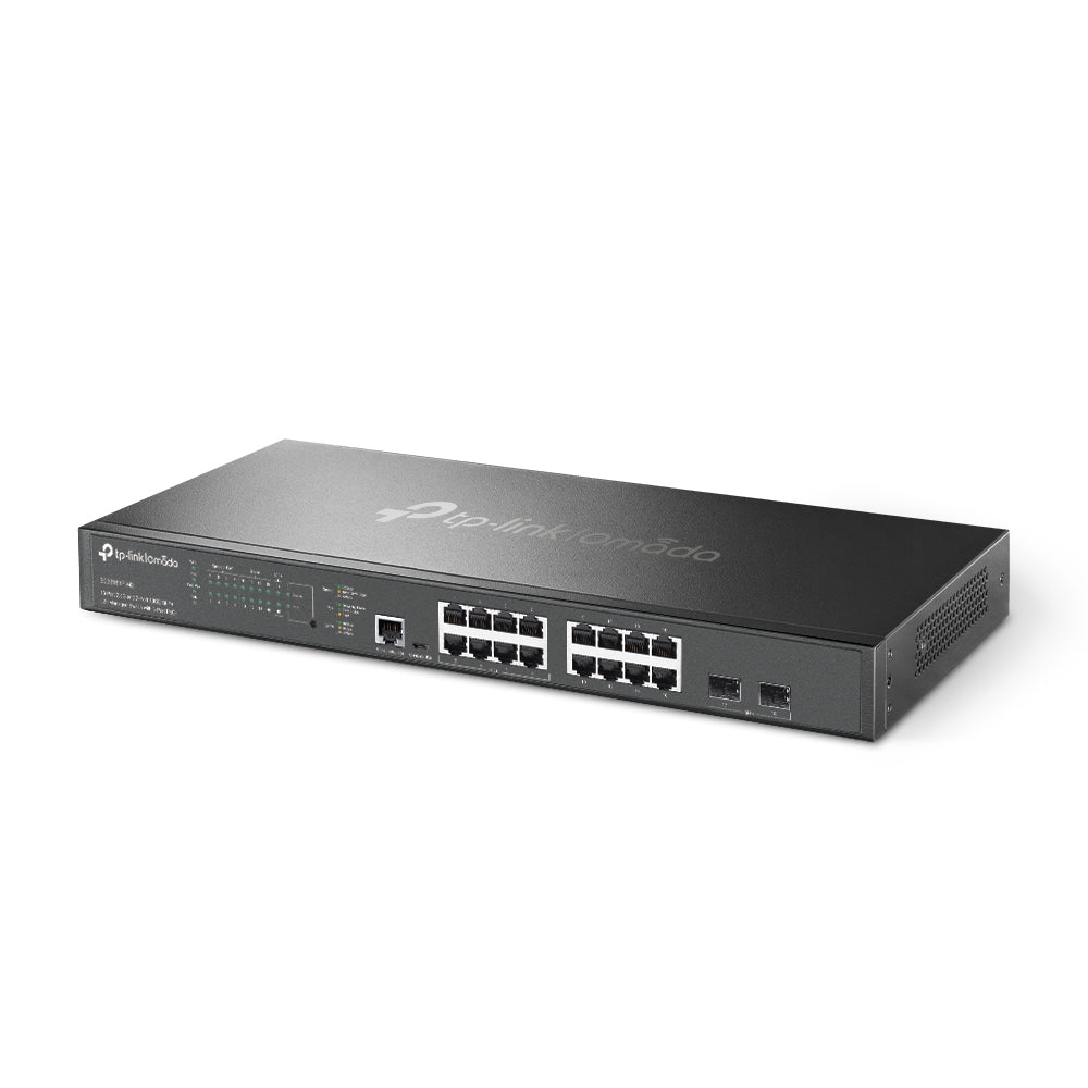TP-LINK 16x 2.5 Gbps RJ45 | 2x 10G SFP+ Slots | 120 Gbps | 89.28 Mpps | 16 K MAC | 9 KB Jumbo | 440 x 180 x 44 mm (SG3218XP-M2)