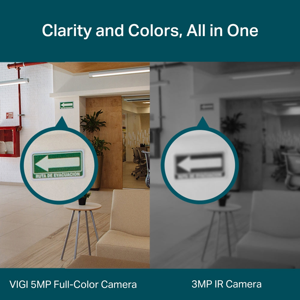 TP-LINK 1|2.7” Progressive Scan CMOS | 4 mm: F1.6 | 2880 x 1620 px | IR LED 30m 850nm | 1x RJ45 10|100M | D123x84 mm (VIGI C450(4MM))