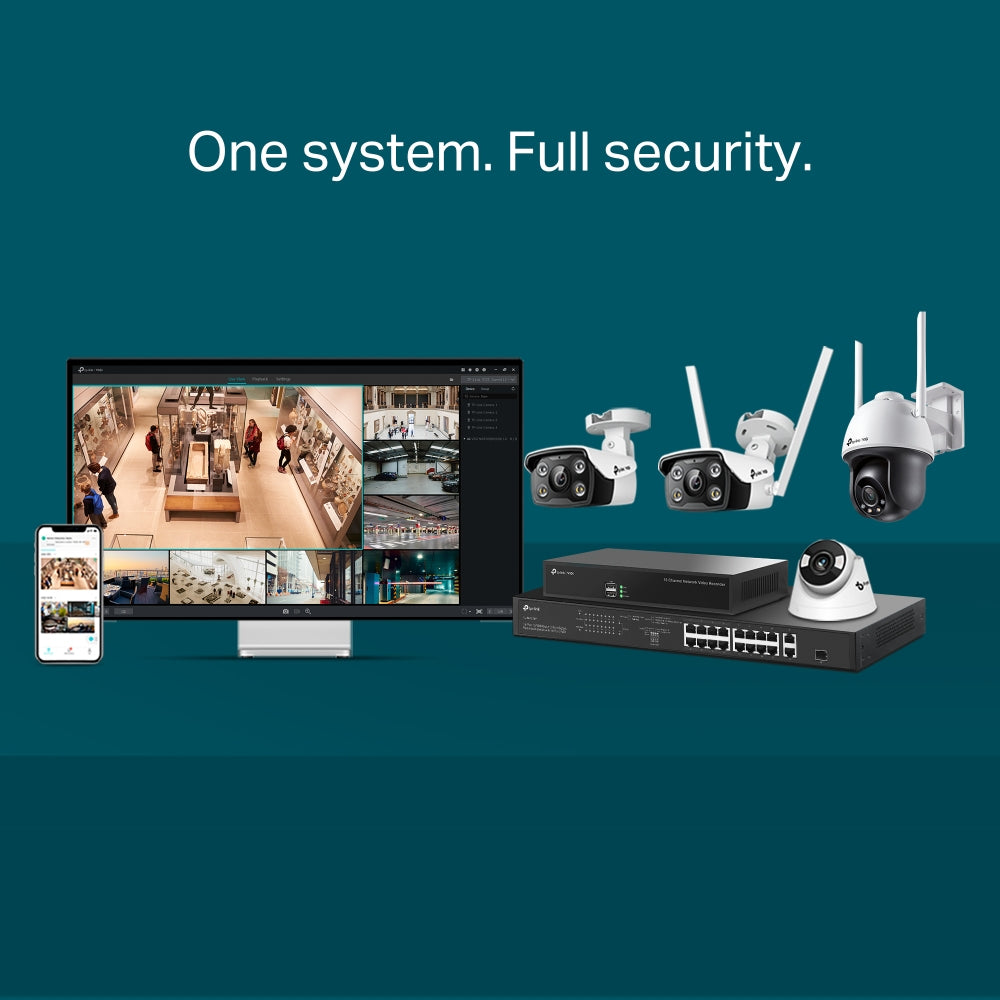 TP-LINK 1|3” Progressive Scan CMOS | 2.8 mm: F1.6 | 30m (LED) | 3D DNR | 123 × 123 × 84 mm (VIGI C440(2.8MM))