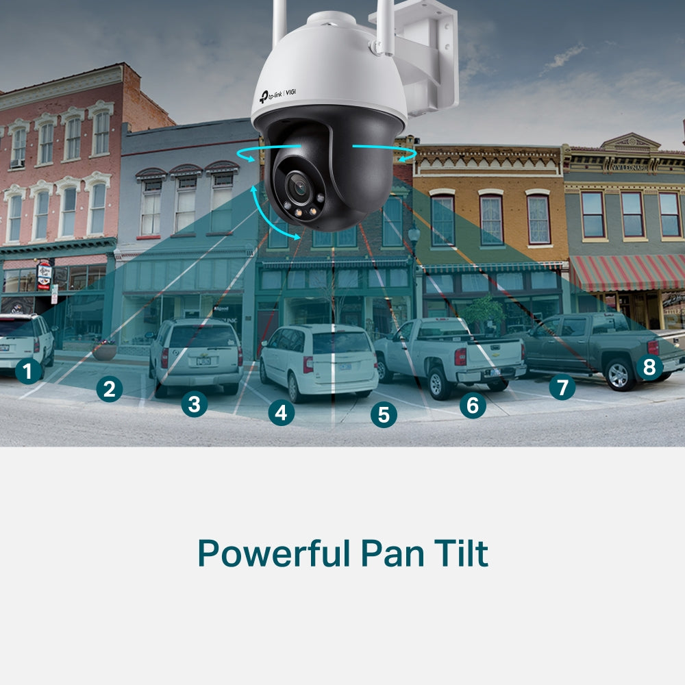 TP-LINK 1|3” Progressive Scan CMOS | 4 mm: F1.6 | 2560 X 1440 | 60 fps | WLAN 802.11 b|g|n | 1x RJ45 10|100M (VIGI C540-W(4MM))