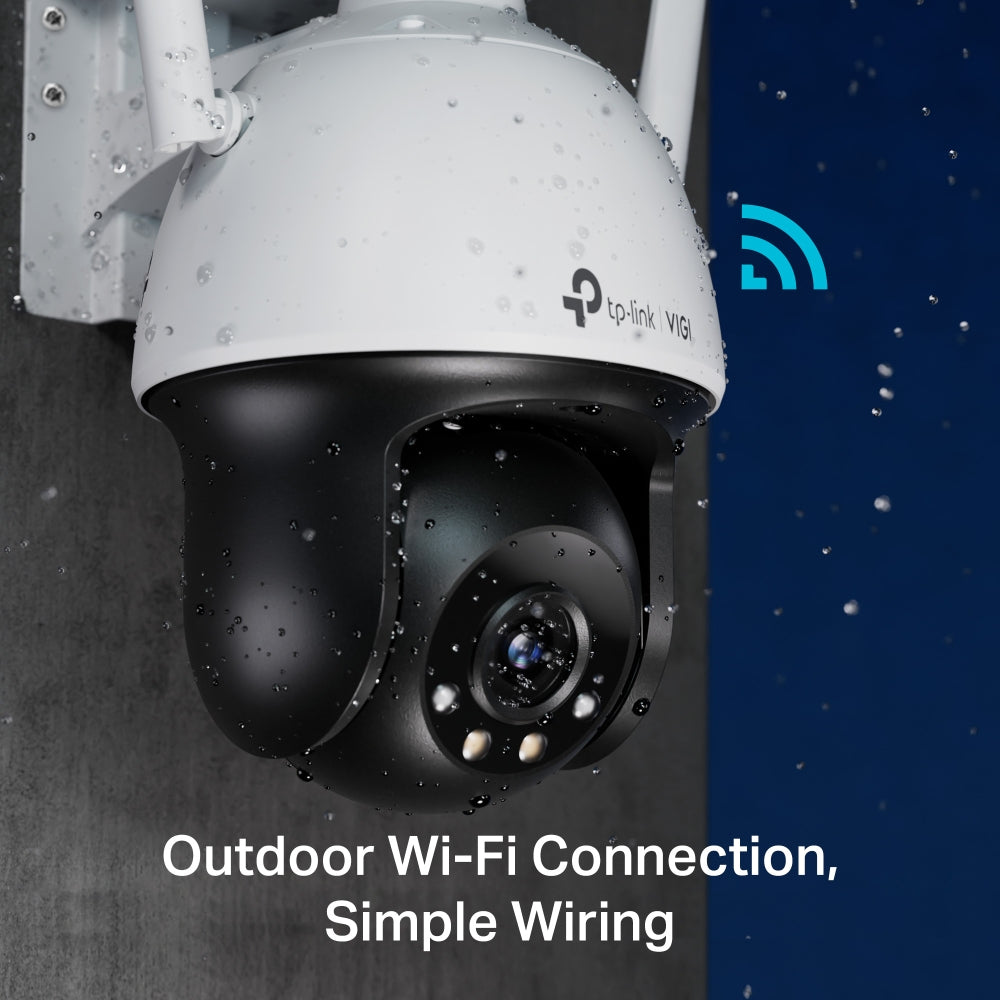 TP-LINK 1|3” Progressive Scan CMOS | 4 mm: F1.6 | 2560 X 1440 | 60 fps | WLAN 802.11 b|g|n | 1x RJ45 10|100M (VIGI C540-W(4MM))